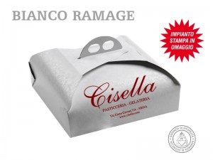 SCATOLE PORTA TORTE PERSONALIZZATE BIANCO RAMAGE